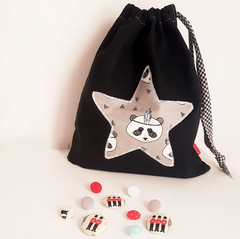 Bolsita de tela Modelo Pandas - comprar online