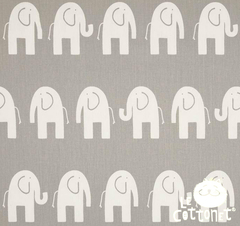 Kit para Moisés Modelo Elefantes Chichonera + Almohadones - Le Cottonet