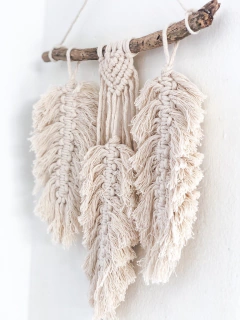 Telar Macrame Plumas