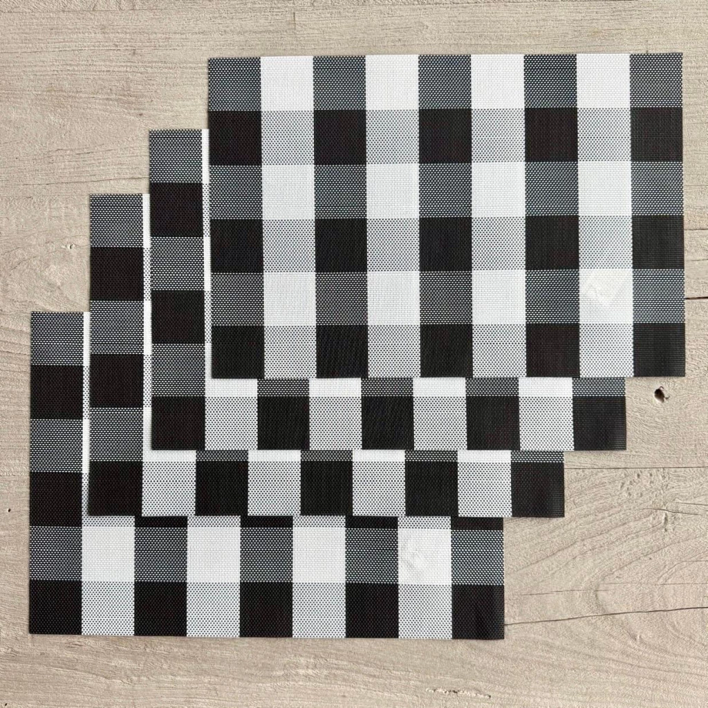 Individuales Picnic negro Pack x 4 u.