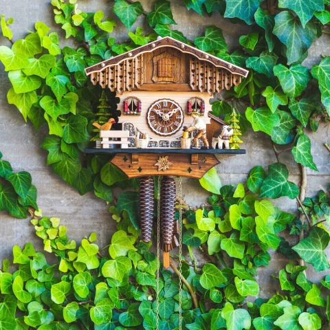 Relógio Cuco Mecânico Diário Lenhador - comprar online