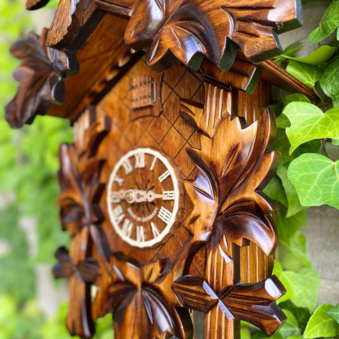 Relógio Cuco Mecânico Diário 5 Folhas e Pássaro - comprar online