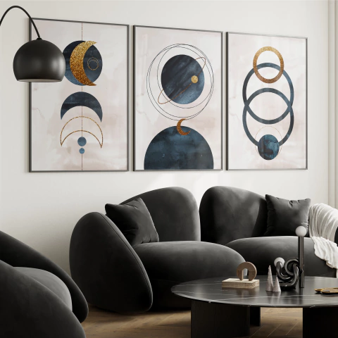 Combo x3 Cuadros Geométrico (COM-2111) - comprar online