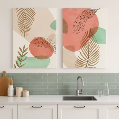 Combo x2 Cuadros Botánica (COM-2134) - tienda online