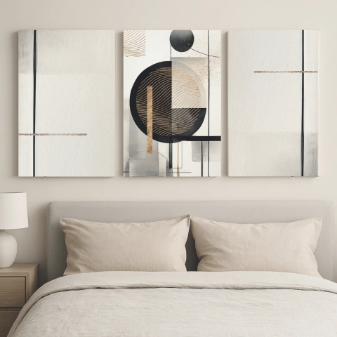 Combo x3 Cuadros Abstracto Moderno (COM 3142) - comprar online