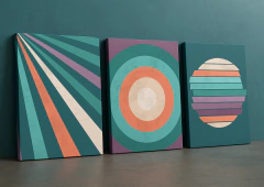 Combo x3 Cuadros Círculos Colores (COM-2122) en internet