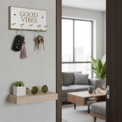 Porta Llaves Deco Frases 5 Llaves Nordico