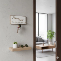 Porta Llaves Deco Frases 5 Llaves Nordico - comprar online