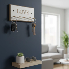 Imagen de Porta Llaves Deco Frases 5 Llaves Nordico