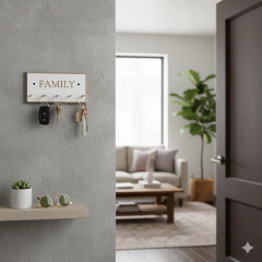 Porta Llaves Deco Frases 5 Llaves Nordico - tienda online