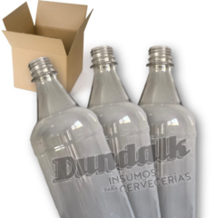 Botella Cerveza 1 litro Pet Cristal C/tapa. (EN CAJA)