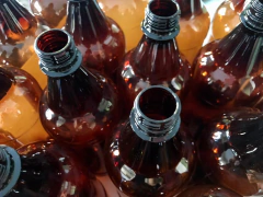 Botella De Cerveza Plástica De 1 litro Pet Color Ambar C/tapa - tienda online