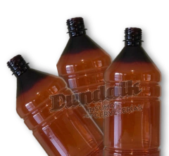Envase pet 1 litro apto para productos de limpieza ambar