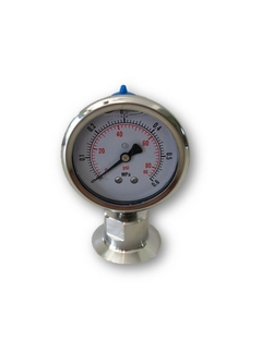 Manómetro sanitario clamp AISI 304