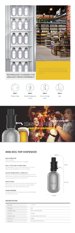 mini dispenser Talos (incluye Barril) - comprar online
