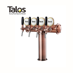 Pilon T 4 salidas Talos color Bronce (incluye Luz Led)