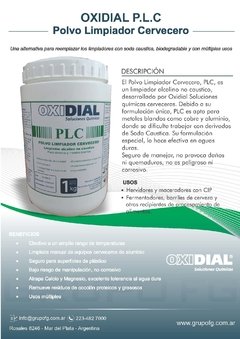 Polvo Limpiador Cervecero plc en internet