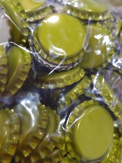 Tapa Corona Lisas x 100 unidades Doradas - comprar online