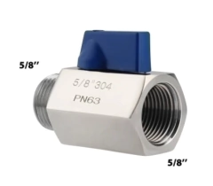 Valvula Llenado Inox Rosca 5/8 por unidad