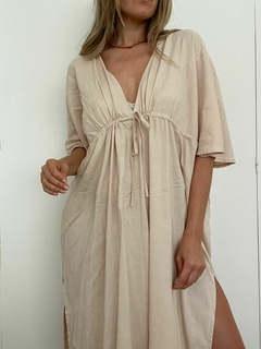 Vestido Lino elastizado - tienda online