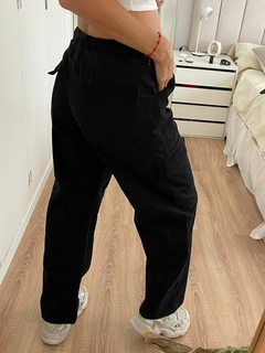 Pantalon Wide Gabardina Cargo - comprar online