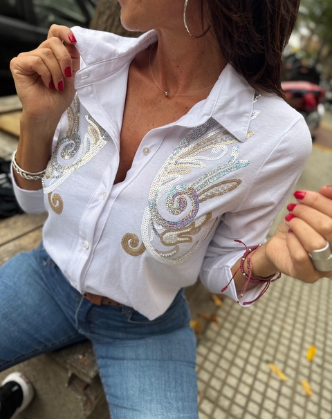 Camisa bordada ORO Irregular