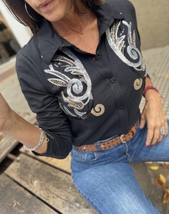 Camisa bordada ORO Irregular - JAQUELINA HADAD
