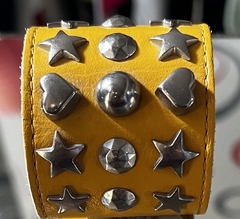 Brazalete cuero Mostaza - comprar online