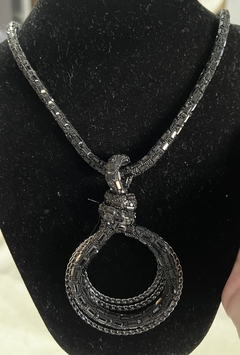 Colgante Espiral Negro