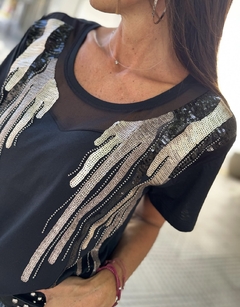 Remera Tul Talle amplio - comprar online
