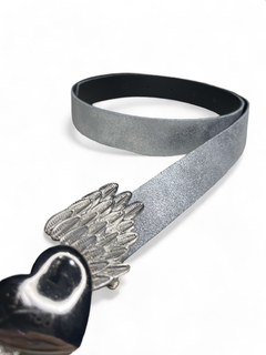 Cinto Corazón con alas Plateado - comprar online