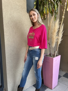 Remera Corona Gold - JAQUELINA HADAD
