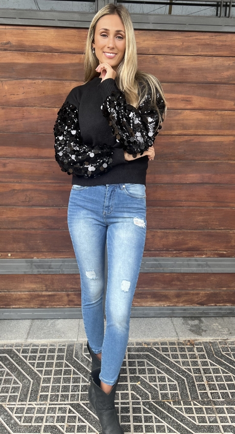 Sweater Bianca Negro - comprar online
