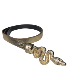 Cinto Snake Dorado Ocre