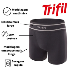 Cueca Boxer Microfibra Sem Costura Trifil - loja online