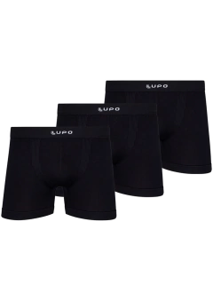 Kit 3 Cueca Boxer Lupo Micromodal Sem Costura 0661-001 - comprar online