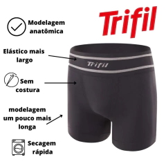 Cueca Boxer Microfibra Sem Costura Trifil na internet