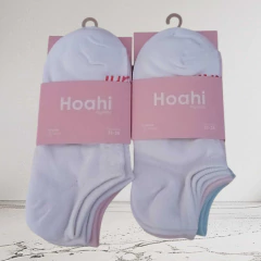 Kit Com 6 Meias Soquete Invisivel Algodão Hoahi 33/38 - Tenda das Cuecas - Meias e Pijamas