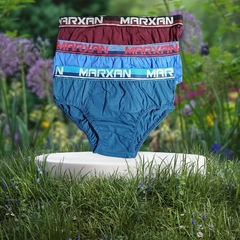 Kit 3 Cuecas Slip Juvenil Algodão Marxan - loja online