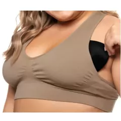 Sutiã Top Nadador Plus Size com Bojo Sem Costura Zee Rucci - loja online