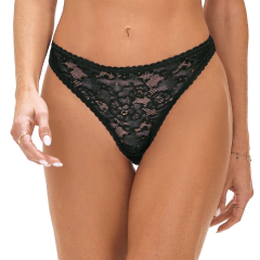 Calcinha fio Dental duplo Zee Rucci com renda TransparenteAdulto