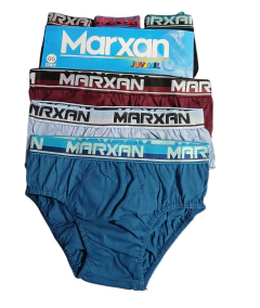 Kit 3 Cuecas Slip Juvenil Algodão Marxan