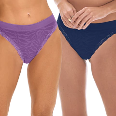 kit com 2 calcinha Zee Rucci Biquini com renda Sem Costura