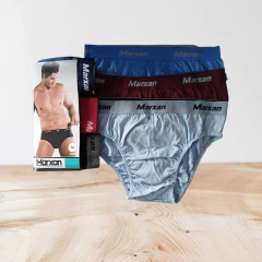 Kit 3 Cuecas Slip Algodão Cós Exposto Personalizado Marxan - TENDA DAS CUECAS LTDA