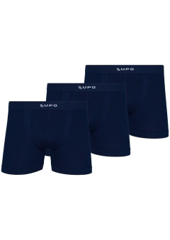 Kit 3 Cueca Boxer Lupo Micromodal Sem Costura 0661-001 na internet