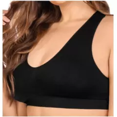 Sutiã Top Nadador Plus Size com Bojo Sem Costura Zee Rucci - Tenda das Cuecas - Meias e Pijamas