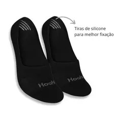 Kit 3 Meias Hoahi Invisivel de Algodão Com silicone 33/38 - comprar online
