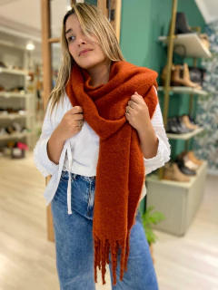 MANTA/BUFANDONA TERRACOTA - comprar online