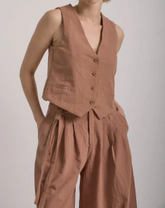 CHALECO SUSAN TERRACOTA - comprar online