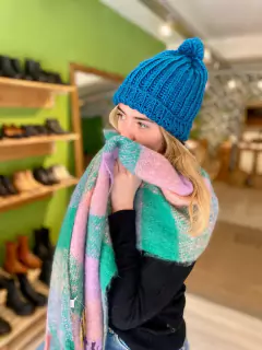 GORRO DE LANA TURQUESA